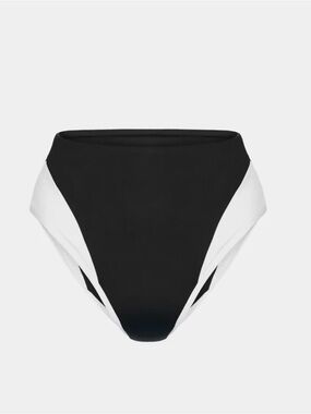 knix Black & White High Rise Bikini Swim Bottom